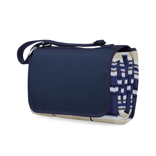 ONIVA Blanket Tote XL Outdoor Picnic Blanket, 70"x80" Foldable Beach Blanket with Fleece Top, Water-Resistant Backing, Str...