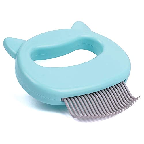 Leo's Paw The Original Pet Hair Removal Massaging Shell Comb Soft Deshedding Brush Grooming and Shedding Matted Fur Remove...