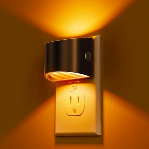 L LOHAS LED Night Light 2 Pack, Night Lights Plug into Wall, Dusk to Dawn Sensor Nightlight, 3 Level Brightness Adjustabl...