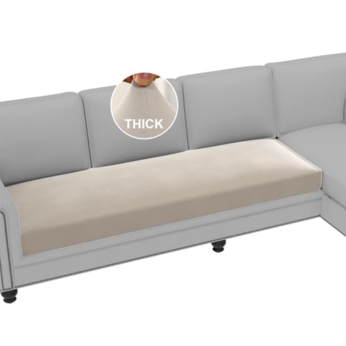 H.VERSAILTEX Couch Cushion Covers Stretch Couch Covers for 3 Cushion Couch Sofa Thick and Soft Couch Covers Washable (3 Se...