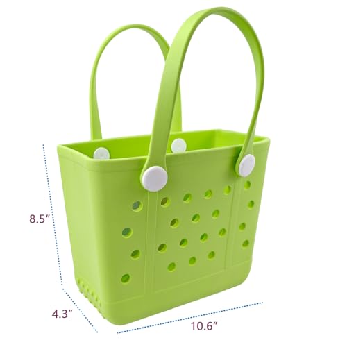 Addoklm Lightweight Extra large Rubber Beach Bag Small mini Tote Bag for Gym Waterproof medium Open Handbag for Pool Sports