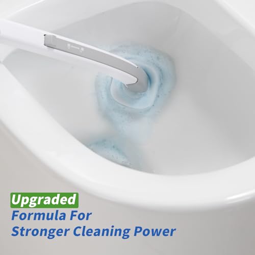 oshang 28 Count Toilet Brush Refills, Toilet Refill Pads, Disposable Toilet Brush Heads for Bathroom Cleaning
