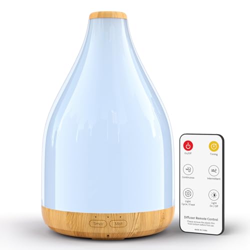KinYiLO Essential Oil Diffuser for Home, 300ML Modern Décor Aromatherapy Diffusers Large Room Fresh Air Scent, Ultrasonic ...