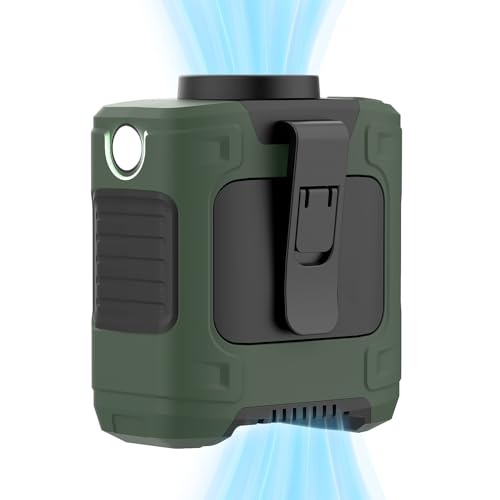 LOUISWARE Portable Waist Fan 10000mAh Rechargeable Waist Clip Fan 18000RPM With Max 12H Working Time 3-speed adjustment wi...