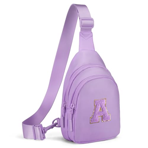 Viverte Small Initial Sling Bag for Girls & Women - Cute Crossbody Fanny Pack Gift