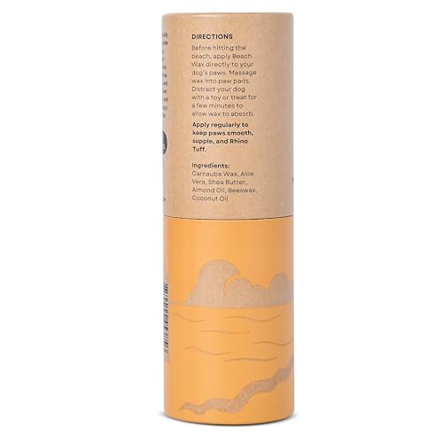 Rhino Wax - Dog Paw Beach Wax 2oz - Protects Against Sharp Rocks, Hot Sand, Glass, Coral, or Other Hazards at Beaches - Mo...