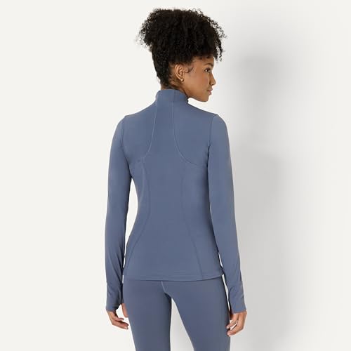 Amazon Essentials Women's Active FormFlex Buttery Soft Slim Fit Quarter Zip Long Sleeve Pullover Jacket