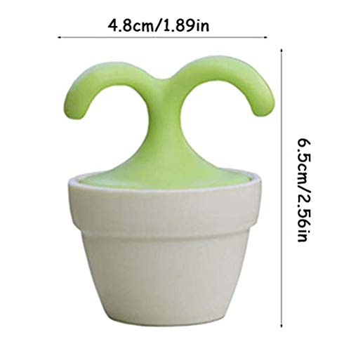 VUFVOID 2PCS Handheld Body Massager Mini Potted Plant Shaped Roller Ball Bead Relaxation Neck Foot Face Pot Desk Decor Mas...