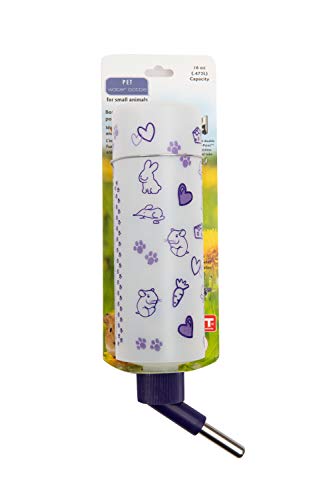 Lixit Weather Resistant Cage Water Bottles for Rabbits, Ferrets, Guinea Pigs Hamsters and Other Small Animals. (16-Ounce)