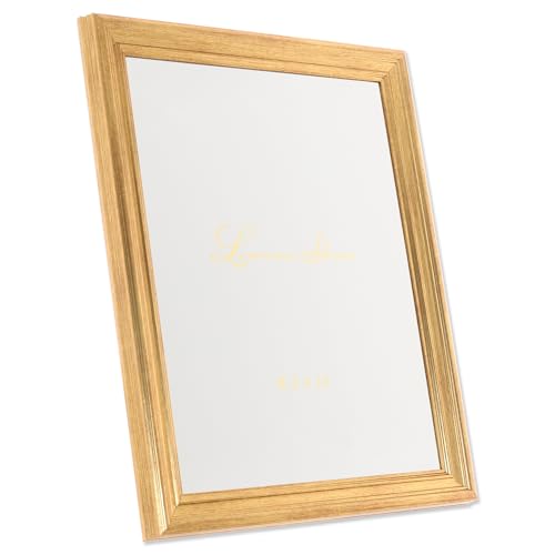 Lawrence Frames 8.5x11 Sutter Burnished Gold Picture Frame (536281)