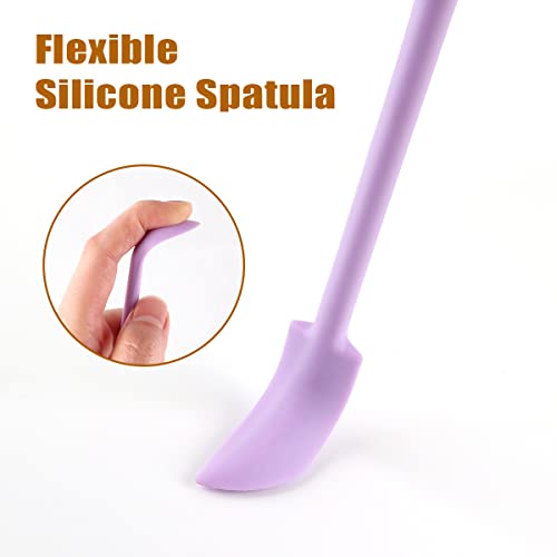 Silicone Spatula Set (6Pcs) - Mini Scraper Tool for Beauty & Food - Reach Every Last Drop, Multi-Size Spatulas for Makeup ...