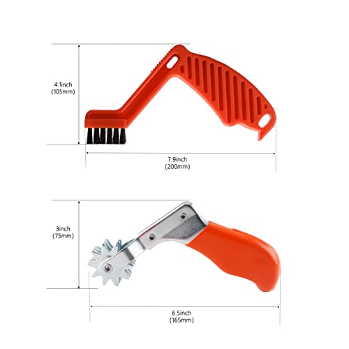 SPTA Polishing Pad Conditioning Brush, Polishing Spur Tool Set,Wool Buffing Pad Cleaning Spur Tool+ Foam Pad Brush, Car Bu...