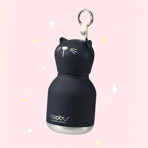 Mini Bestie Water Bottle Cute Collectible Character Bottle for All Ages Leakproof Stainless Steel, 6.7oz, BPA-Free with St...