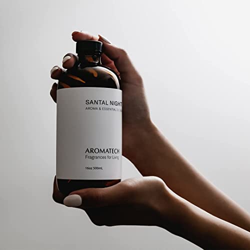 AromaTech Santal Night Premium Aroma Oil – Sensual & Warm Home Fragrance - Notes of Sandalwood,Tonka Bean & Black Cardamom...