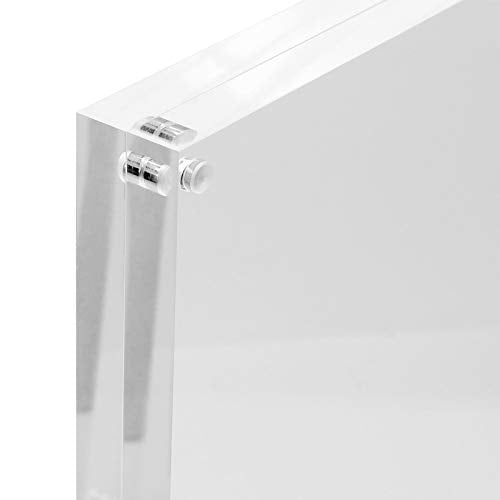 Americanflat 8x10 Acrylic Picture Frame - Double Sided Frames with Magnetic Corners - Transparent Acrylic Frames for Desk ...