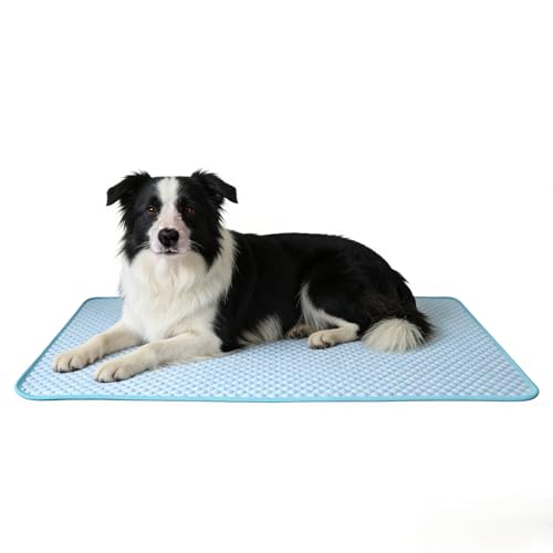 BCBOPE Washable Dog Cooling Mat, Ice Silk Self Cooling Pad for Small Medium Dogs & Cats, Breathable Pet Cooling Blanket fo...