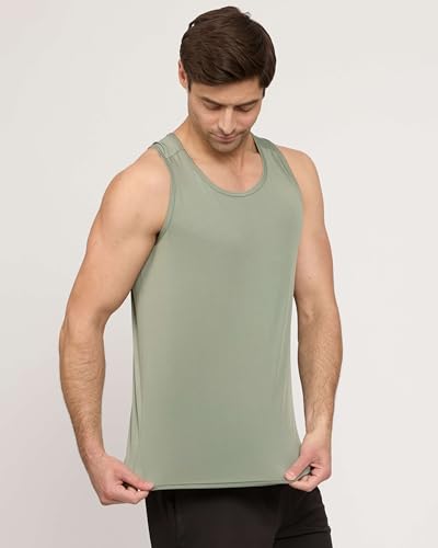 Real Essentials 5 Pack: Men's Dry-Fit Muscle Tank Top Sleeveless Shirts Workout Tees Athletic Gym (Big & Tall Available)