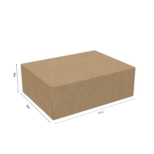 easycustomerlee 12x9x4 Small Shipping Boxes Set of 20 Brown Corrugated Cardboard Mailer Boxes for Packaging Small Business...