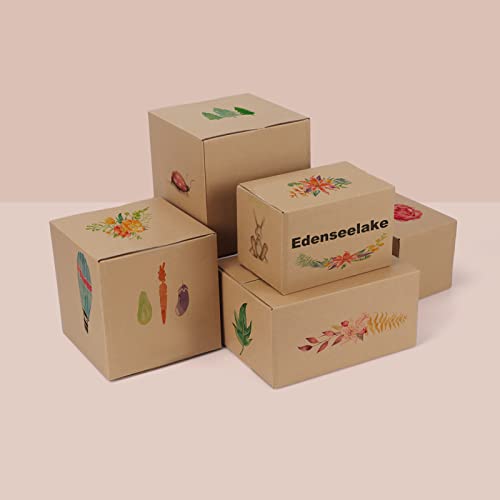 Edenseelake 40 Pack 8x6x6 inches Shipping Boxes Corrugated Cardboard Boxes for Packing, Moving, Mailing, Brown