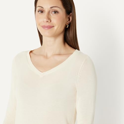Amazon Essentials Women's Regular-Fit Lightweight Long-Sleeve V-Neck Sweater