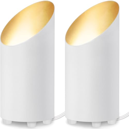 SUNVIE 2 Pack Uplighting Indoor Floor Can Light, 5W Up Lights with 2700K LED GU10 Bulbs, Uplights Floor Spot Lights Indoor...