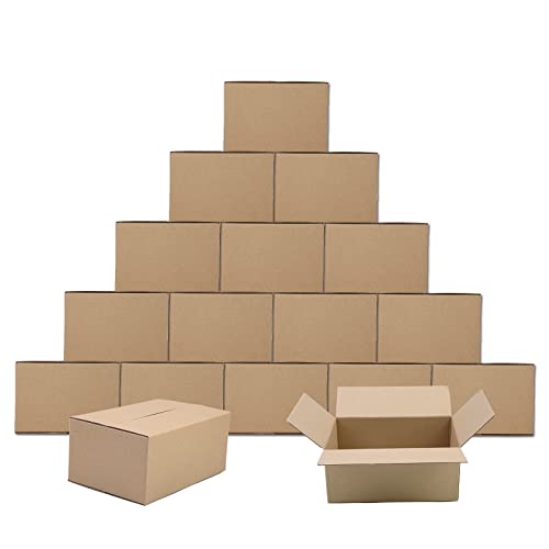 SEJOVAZE 9x6x4 Inch 25 Pack Small Shipping Boxes, Kraft Corrugated Cardboard Boxes Mailer For Small Business Packaging Mailer