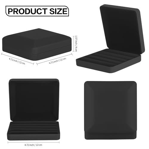 KUKUVR Ring Storage Organizer Box for Multiple Rings, Travel Portable Jewelry Ring Stud Earring Case, Ring Tray Holder Sho...