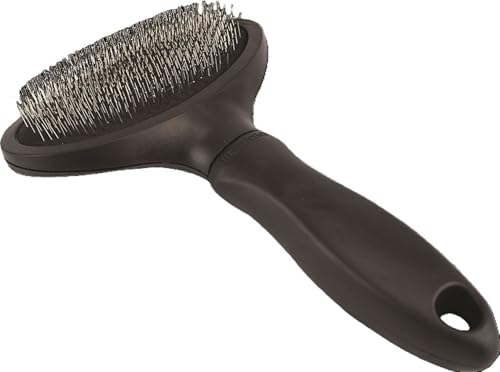Miracle Care Slicker Brush for Cats, Pet Hair Brush for Shedding, Removes Loose Undercoat, Ergonomic Handle, Smaller Head ...