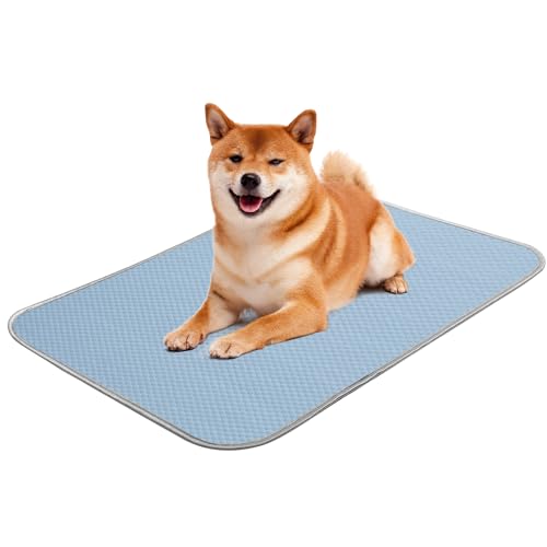 Buvlnee Summer Dog Cooling Mat Washable Ice Silk Self Cool Pad for Small Medium Large Dogs and Cats, Pet Sleeping Pad for ...