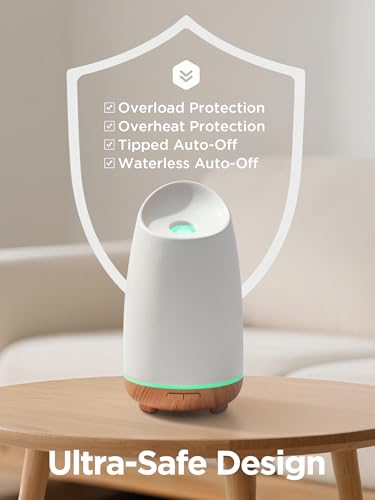 InnoGear 150ml Ceramic Oil Diffuser, Handcrafted Stone Essential Oil Diffuser Aromatherapy Diffusers Ultrasonic Cool Mist ...