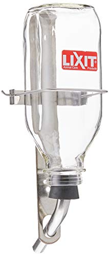 Lixit Heavy Duty Deluxe Glass Water Bottles for Birds, Dogs and Small Animals. (32oz Large Tube)