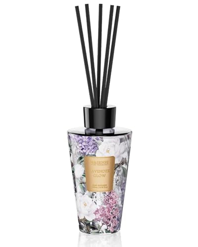 M&SENSE Lavender Glow Reed Diffuser Set - 8.79fl oz Home Fragrance Non-Toxic Essential Oil Diffuser with Sticks, Air Fresh...