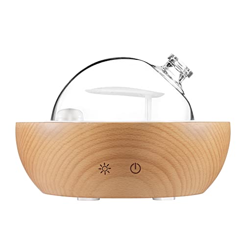 Kakoda Glass Essential Oil Diffuser,Real Wood Base,The 2025 Upgrade Aromatherapy Diffuser,Aroma Diffuse Humidifier,LED Lig...
