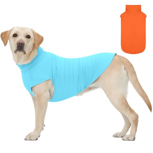 ROZKITCH 2 Pack Cooling Dog Shirt, Breathable Sun Protection T-Shirts, Pet Summer Vest, Quick Dry Dog Summer Clothes Beach...