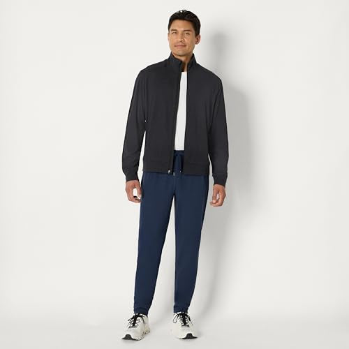Amazon Essentials Men's Athletic Soft Performance Lightweight Zip Up Gym Workout Jacket