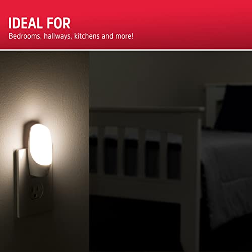 Energizer Manual On/Off LED Night Light Plug-in, Push Button, Compact, Contemporary, for Bedroom, Livingroom, Hallway, Bat...