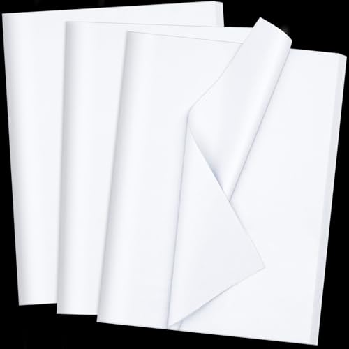 Jkopsnr 100 Sheets White Tissue Paper 20x14 Inches Tissue Paper for Gift Bags Wrapping Tissue Paper Bulk for DIY Crafts Bi...