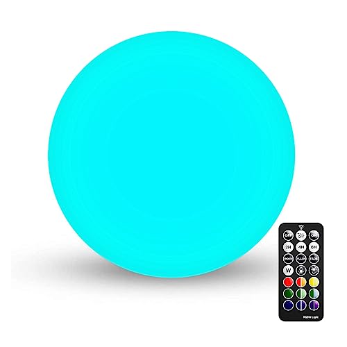 LOFTEK 6-inch LED Light Ball: Nursery Night Light with Remote Control, 16 RGB Color Changing & Dimming Rechargeable, Cordl...