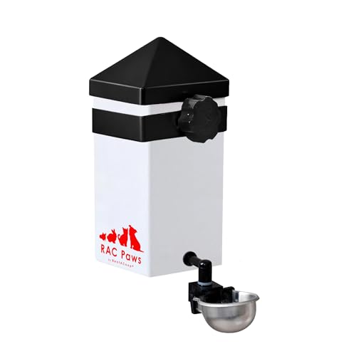 RentACoop No-Drip 32oz Small Animal Drinking Bottle with Auto-Fill Metal Cup for Small Pet/Bunny/Ferret/Hamster/Guinea Pi...