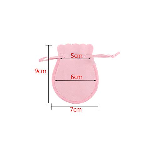 GBSTORE 10 Pcs Velvet Drawstring Bags Jewelry Gift Calabash Pouches for Storage Necklace Bracelet Earrings Headphones Watc...