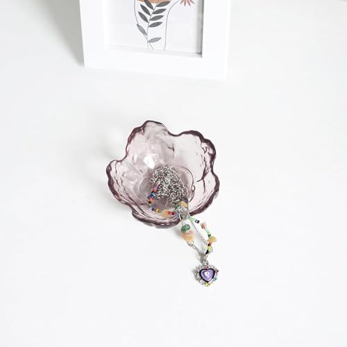 Flower Jewelry Tray, Deccorative Ring Dish Coquette Room Decor Aesthetic Small Trinket Tray Jewelry Organizer