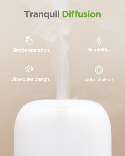 InnoGear 150ml Essential Oil Diffuser, 5-in-1 Diffusers for Home Scent 8 LED Color Aromatherapy Diffuser Air Desk Mini Hum...