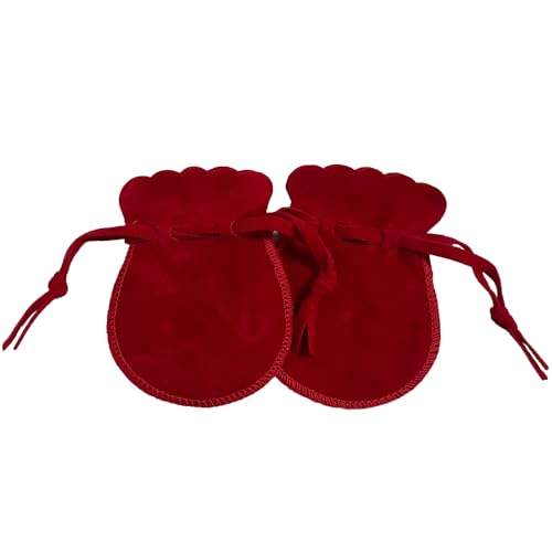 wanerxin 10pcs Mini Small Velvet Drawstring Pouches Gift Bags for Jewelry,Ring,Earrings,Earphone,Wedding Favors, Party Fav...