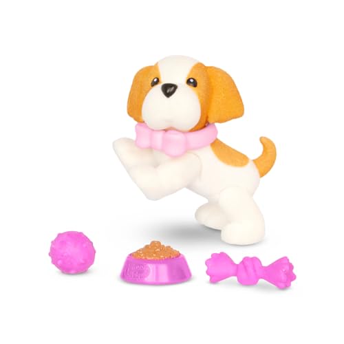 Pucci Pups – Collectible Puppy Set – 6 Toy Dogs Included – Carrier Purse – Food Bowls & Accessories 3+ Years