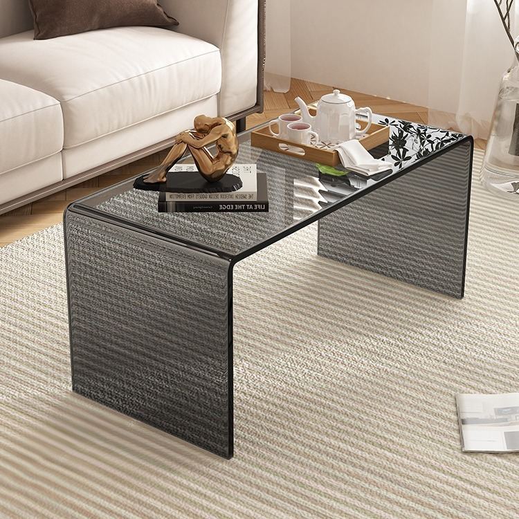 Transparent Coffee Light-luxury Modern Acrylic Side Table For Home Use