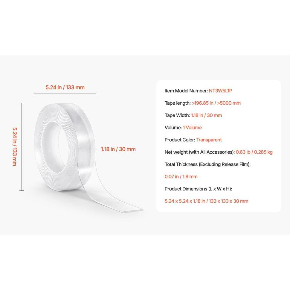 Strong Adhesive, Waterproof, High Temperature Resistant, Long-lasting Double-sided Tape, A Must-have For Home DIY And Office Use.