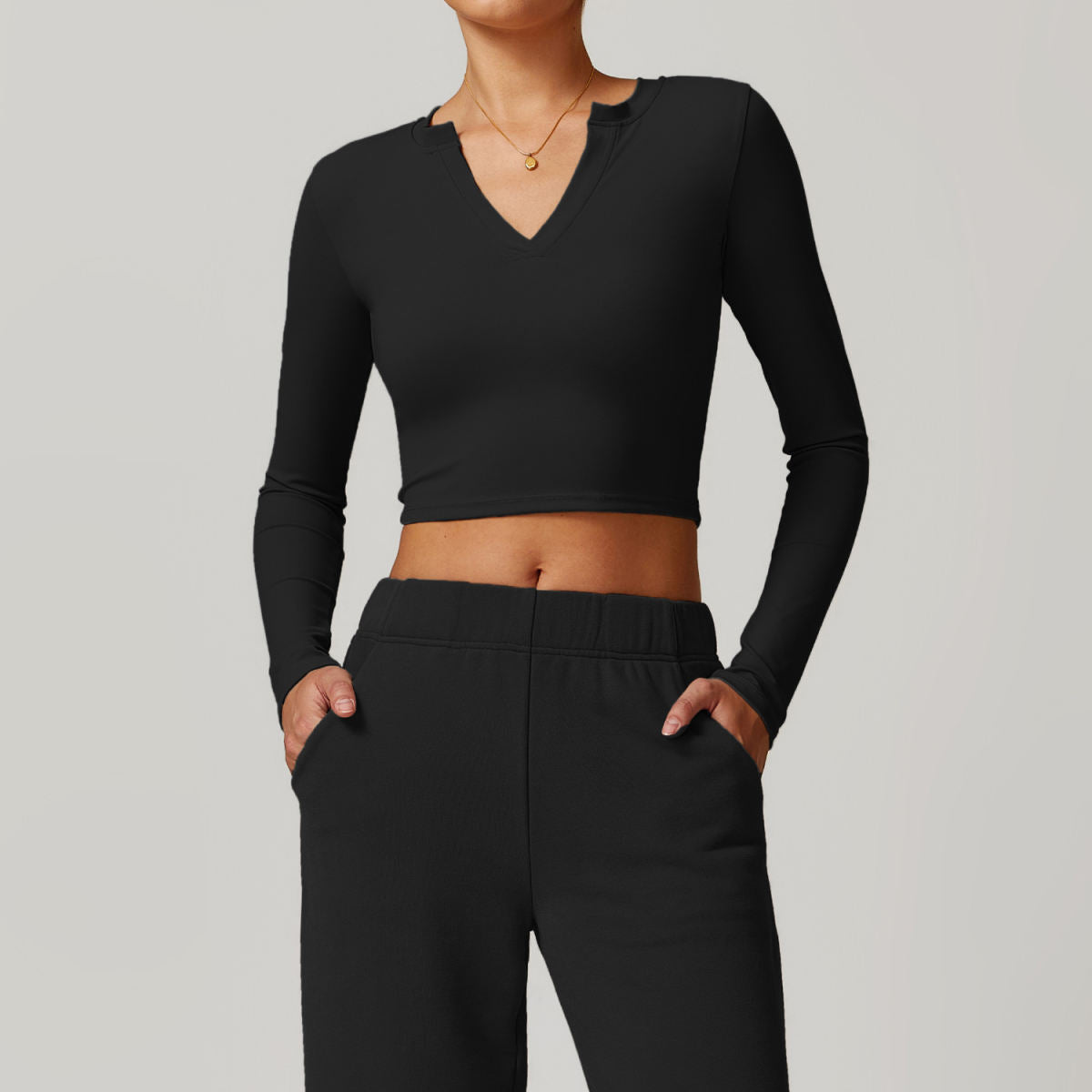 Tight Nude Feel Long-sleeved T-shirt Yoga Clothes Outdoor