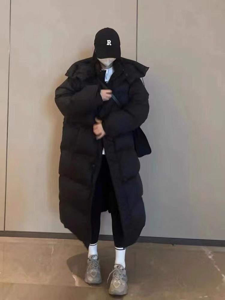 New Korean-style Mid-length Knee-length Cotton Coat