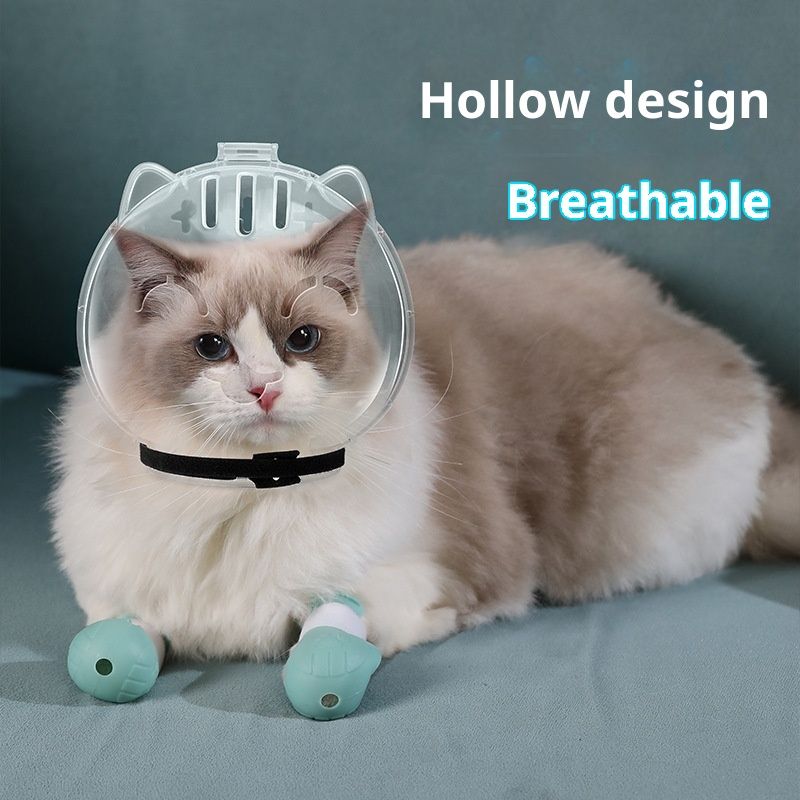 Pet Anti-Scratch Bite Cat Space Hood Cat Head Cover