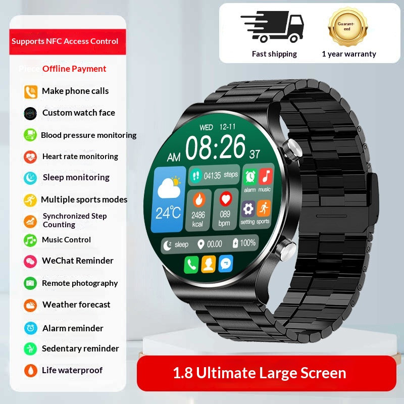 Smart Sports Watch With Bluetooth Calling Heart Rate And Blood Glucose Monitoringa Multifunctional Wrist Device